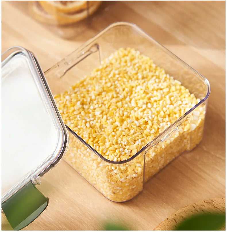 Αεροστεγές σφραγισμένο βάζο αποθήκευσης 1 τεμαχίου – Πλαστικό δοχείο σιτηρών, ζυμαρικών και μπαχαρικών | Κουτί οργάνωσης κουζίνας ανθεκτικό στην υγρασία
