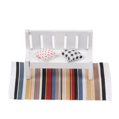 Μινιατούρα χαλί κουκλόσπιτου σε κλίμακα 1:12 σε τούρκικο στιλ – Επένδυση δαπέδου για το σπίτι παιχνιδιού και αξεσουάρ κούκλας