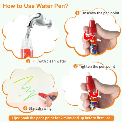 Μαγικό χαλάκι σχεδίασης νερού 100x80cm – Επαναχρησιμοποιήσιμος πίνακας σκίτσων Montessori Εκπαιδευτικό παιχνίδι για παιδιά