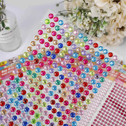 Αυτοκόλλητα αυτοκόλλητα 1040/900/504 τεμαχίων ακρυλικού τρυπανιού DIY από κρυστάλλινο στρας για θήκες κινητών, κάρτες και χειροτεχνίες