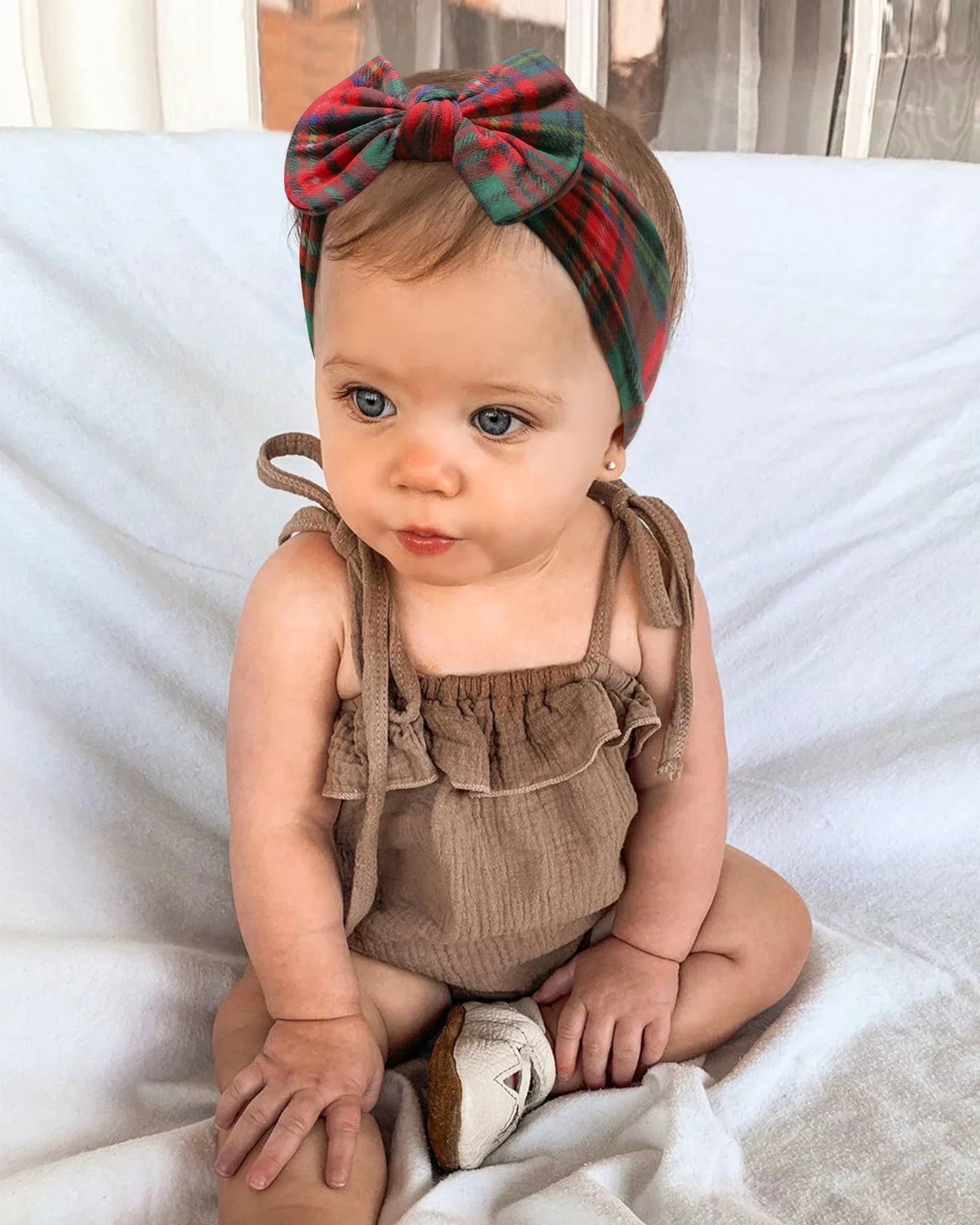 1 τεμάχιο νάιλον μαντήλι για μωρά – Χειροποίητη κορδέλα με λουλούδια για νεογέννητα κορίτσια, ελαστικό τουρμπάνι μαλλιών για νήπια