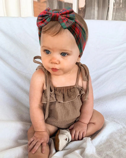 1 τεμάχιο νάιλον μαντήλι για μωρά – Χειροποίητη κορδέλα με λουλούδια για νεογέννητα κορίτσια, ελαστικό τουρμπάνι μαλλιών για νήπια