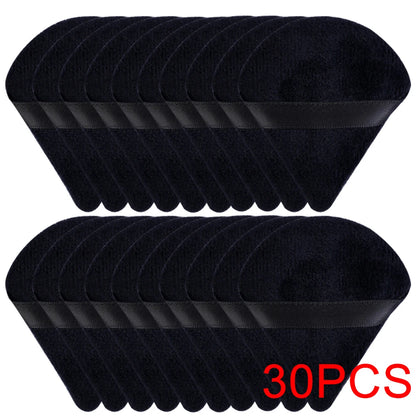 20/30 τεμάχια Triangle Velvet Powder Puff – Σφουγγάρι μακιγιάζ για υγρή και στεγνή χρήση για foundation, καλλυντικά και ανάμειξη προϊόντων ομορφιάς
