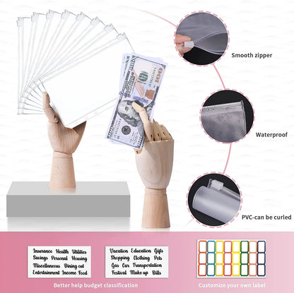 Α6 Δερμάτινος Σχεδιαστής Προϋπολογισμού – Μάρμαρο Σημειωματάριο &amp; Οργανωτής Εξοικονόμησης Χρημάτων για Γραφείο, Σχολείο &amp; Προσωπικά Οικονομικά