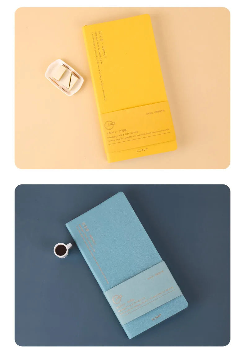 Εβδομαδιαίο Σημειωματάριο Σχεδιασμού Kinbor – Ημερήσια &amp; Μηνιαία Ημερήσια Διάταξη χωρίς Ημερήσια Διάταξη