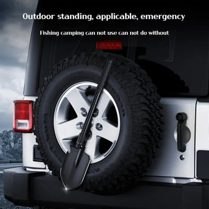 1 τεμάχιο πτυσσόμενο φτυάρι για υπαίθριες κατασκηνώσεις – Πολυλειτουργικό εργαλείο οχύρωσης για πεζοπορία, φορητό φτυάρι κήπου και επιβίωσης