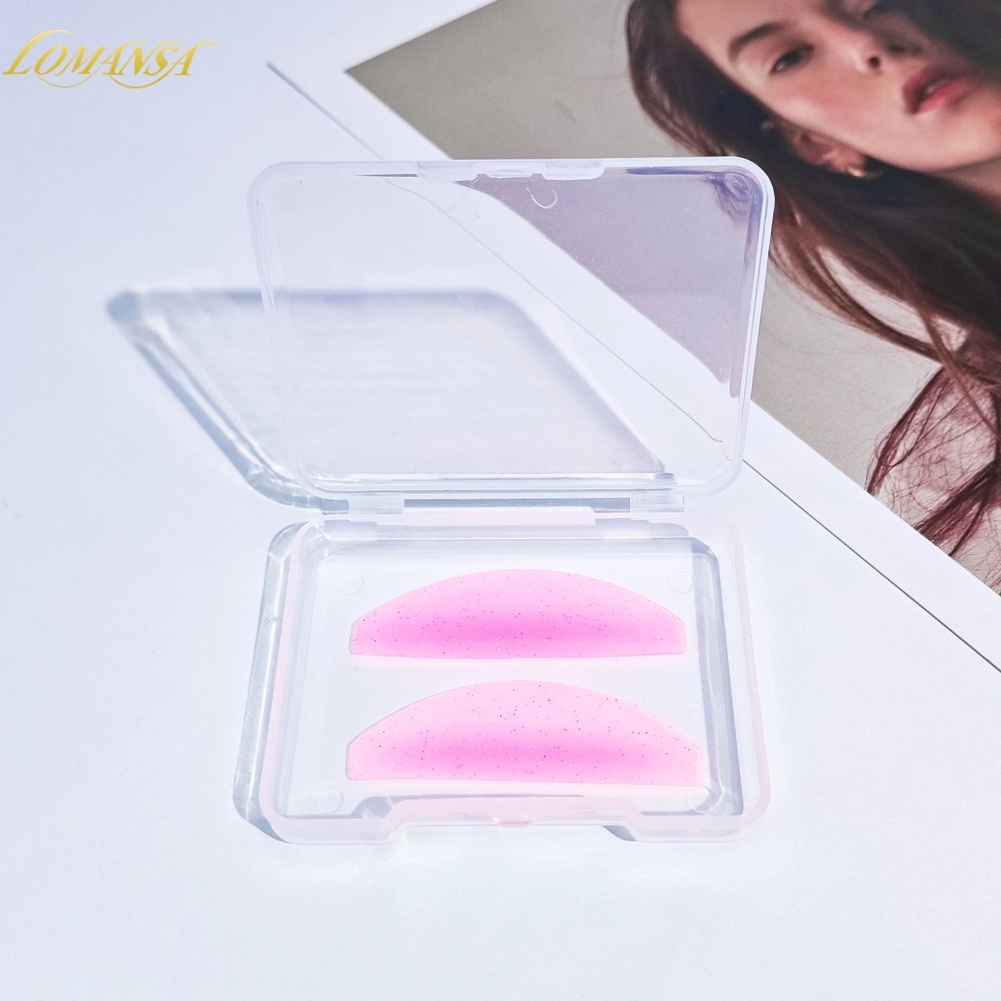 Lomansa 1 ζεύγος επιθέματα σιλικόνης για μαλακτικές βλεφαρίδες – Ράβδοι και ασπίδες για περμανάντ βλεφαρίδων για ανύψωση βλεφαρίδων, επαγγελματικά αξεσουάρ βλεφαρίδων