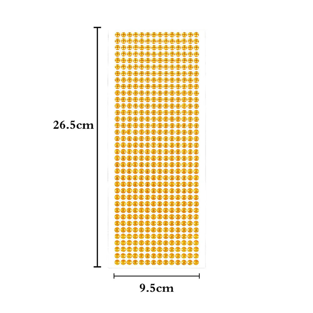 Αυτοκόλλητα αυτοκόλλητα 1040/900/504 τεμαχίων ακρυλικού τρυπανιού DIY από κρυστάλλινο στρας για θήκες κινητών, κάρτες και χειροτεχνίες