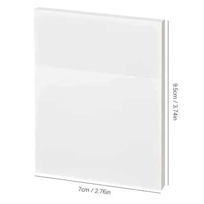 50 φύλλα διαφανών αυτοκόλλητων σημειώσεων – αδιάβροχα αυτοκόλλητα μηνυμάτων και υπογραφής για σημειωματάρια