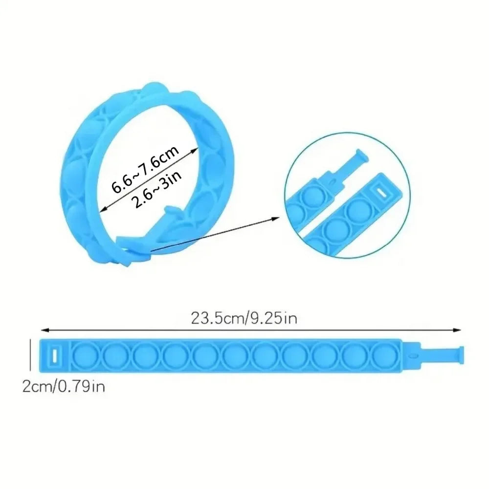 12/24/36 τεμάχια πολύχρωμο βραχιόλι σιλικόνης με φούσκα – Δώρα για παιδικά πάρτι, δώρα γενεθλίων, αναμνηστικά γάμου, βραχιόλια καρναβαλιού και διακοπών