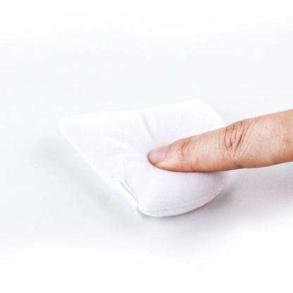 SHIDISHANGPIN Triangle Velvet Powder Puff – Επαναχρησιμοποιήσιμο σφουγγάρι μακιγιάζ προσώπου, μίνι βαμβακερό σφουγγάρι μακιγιάζ για foundation, σκιά ματιών και εργαλεία ομορφιάς (1/2/3/6 τεμάχια)