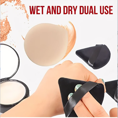 Σετ 10 τεμαχίων για τρίγωνα πούδρας – Σφουγγάρια καλλυντικών για υγρή και στεγνή πούδρα και foundation
