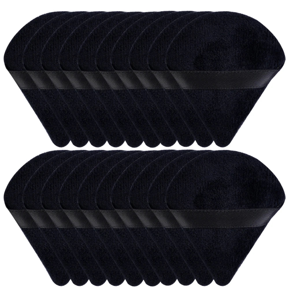20/30 τεμάχια Triangle Velvet Powder Puff – Σφουγγάρι μακιγιάζ για υγρή και στεγνή χρήση για foundation, καλλυντικά και ανάμειξη προϊόντων ομορφιάς