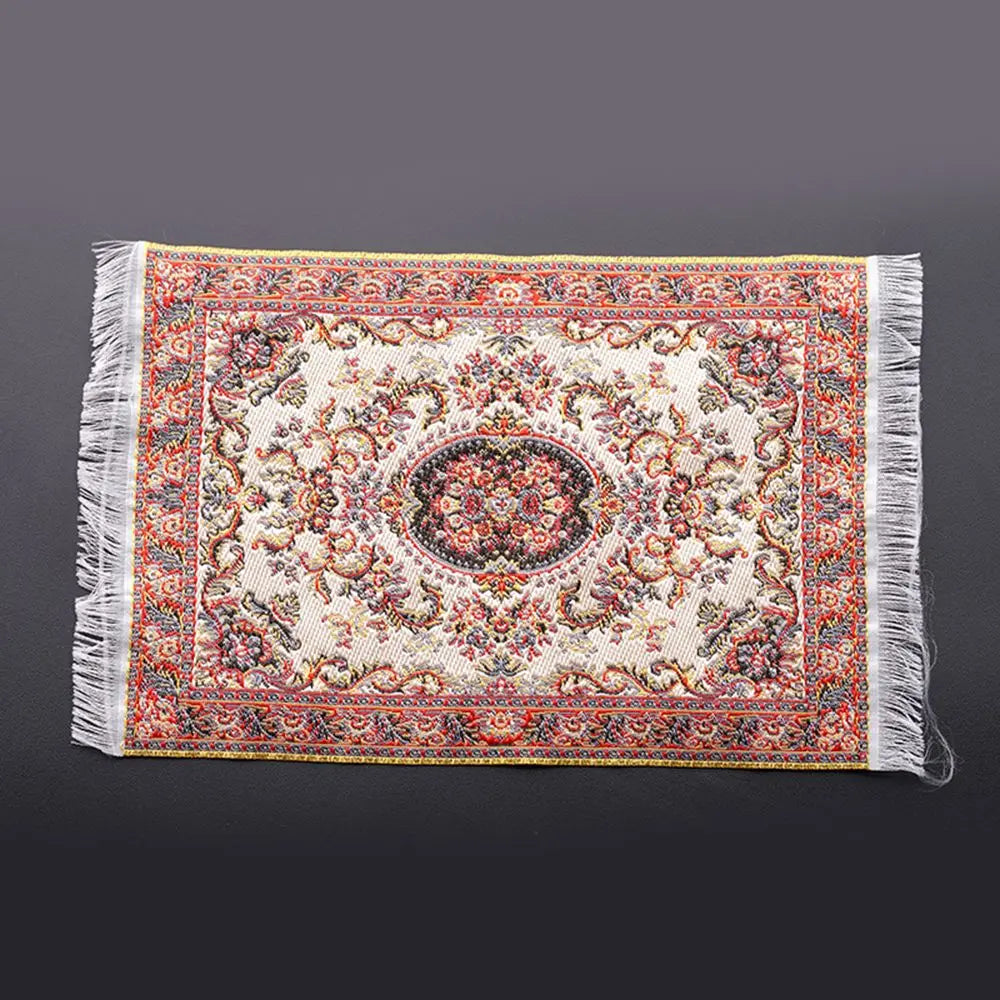 Μινιατούρα χαλί κουκλόσπιτου σε κλίμακα 1:12 σε τούρκικο στιλ – Επένδυση δαπέδου για το σπίτι παιχνιδιού και αξεσουάρ κούκλας